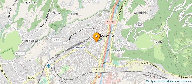 localisation de l'entreprise SAVOIE IMMOBILIER CONSULTING  ALBERTVILLE