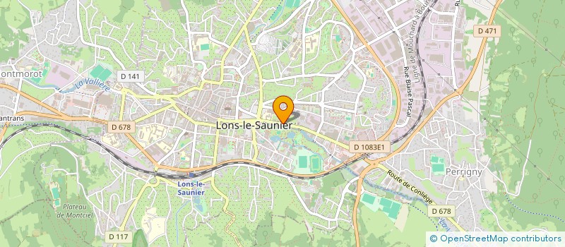 localisation de l'entreprise SAVOIE-JURA-IMMOBILIER à LONS-LE-SAUNIER