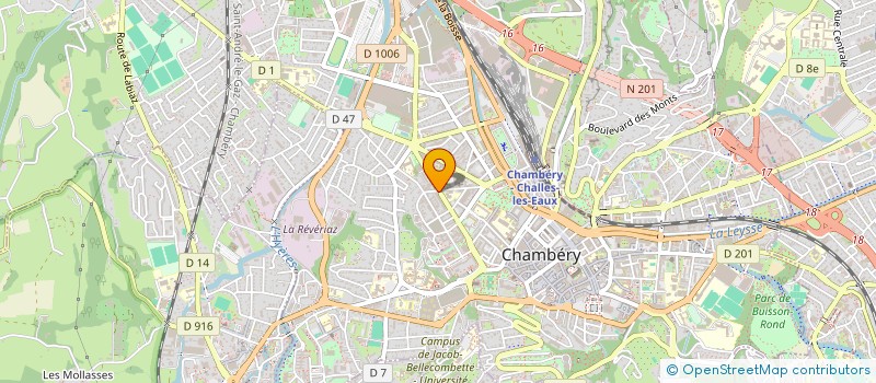 localisation de l'entreprise SAVOIE MARKET à CHAMBERY