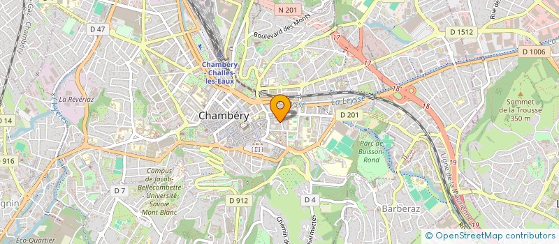 localisation de l'entreprise SAVOIE MAROQUINERIE à CHAMBERY