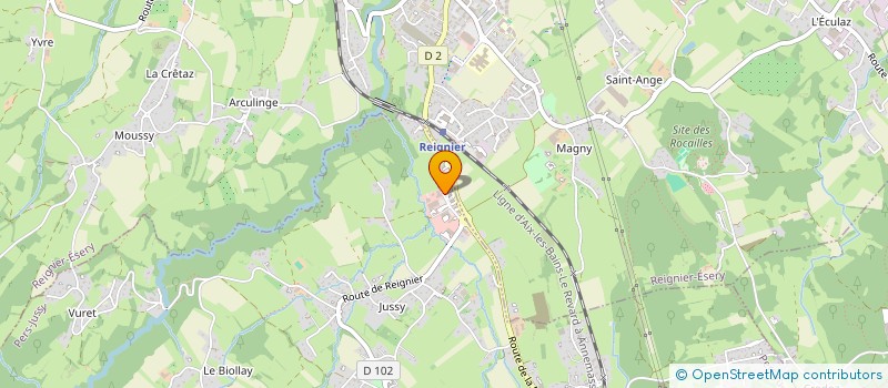 localisation de l'entreprise SAVOIE MATERIAUX  PERS-JUSSY