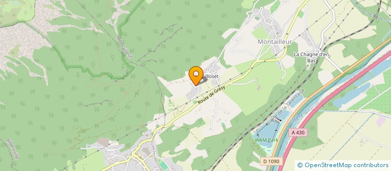 localisation de l'entreprise SAVOIE MECANIQUE à GRESY SUR ISERE