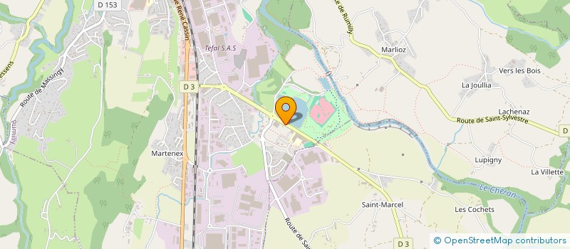 localisation de l'entreprise SAVOIE MOTOCULTURE  RUMILLY