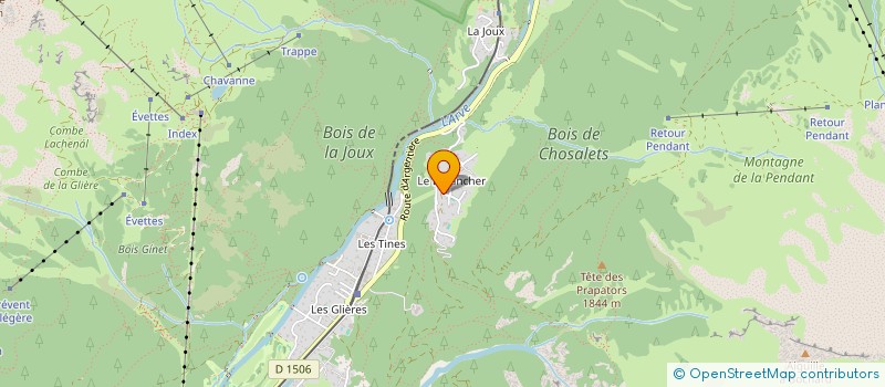 localisation de l'entreprise SAVOIE-NET  CHAMONIX-MONT-BLANC