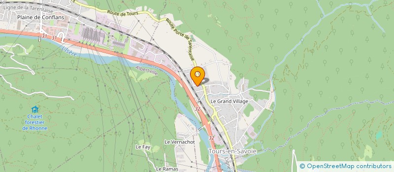 localisation de l'entreprise SAVOIE NET'SERVICES  TOURS-EN-SAVOIE