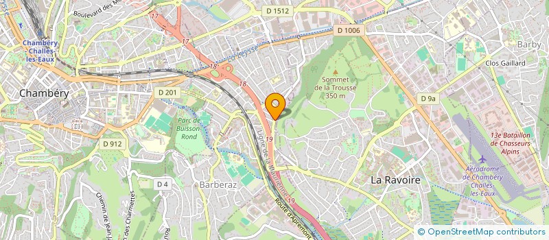 localisation de l'entreprise SAVOIE PARE BRISE  BARBERAZ