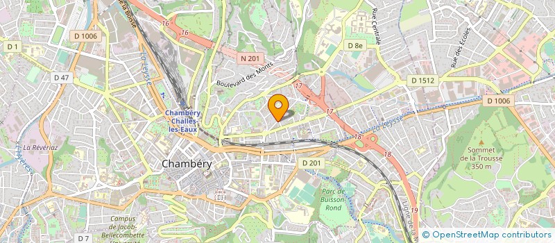 localisation de l'entreprise SAVOIE PROJECTIONS RAVALEMENTS 73  CHAMBERY