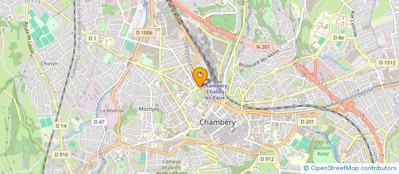 localisation de l'entreprise SAVOIE REGIE à CHAMBERY