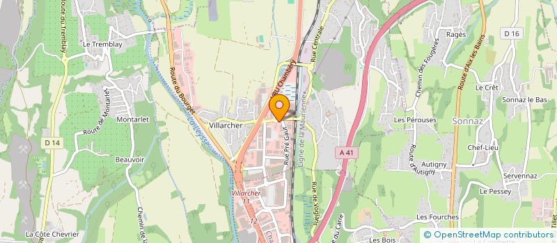 localisation de l'entreprise SAVOIE SECRETARIAT SERVICE  VOGLANS