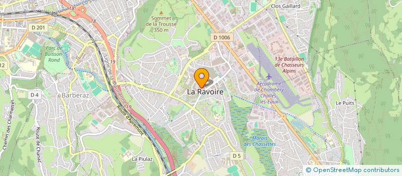localisation de l'entreprise SAVOIE SERVICES A DOMICILE  LA RAVOIRE