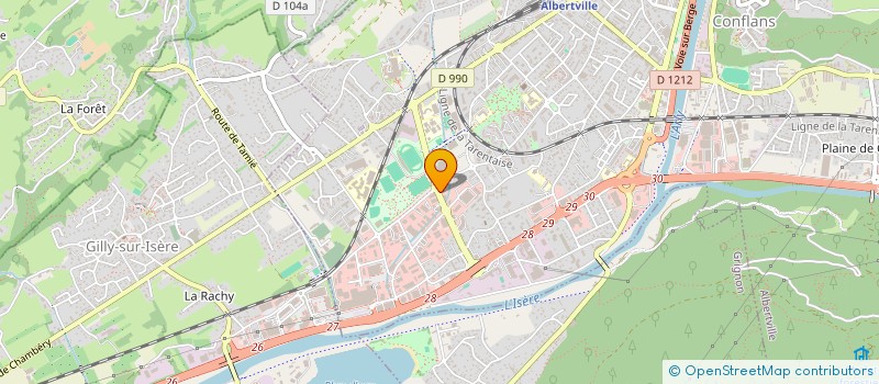 localisation de l'entreprise SAVOIE SKI PERFORMANCES  ALBERTVILLE