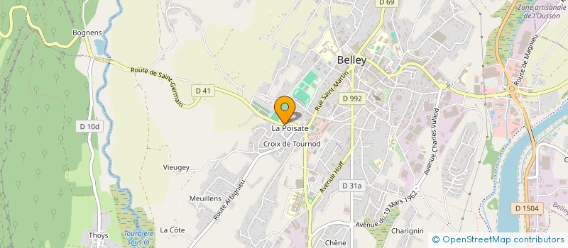 localisation de l'entreprise SAVOIES'AIN CONSTRUCTION à BELLEY