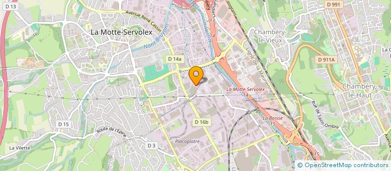 localisation de l'entreprise SAVOIES HAYONS à LA MOTTE-SERVOLEX