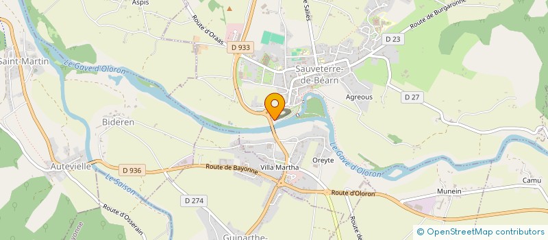 localisation de l'entreprise SAVOIR EN SCENE 64  SAUVETERRE-DE-BEARN