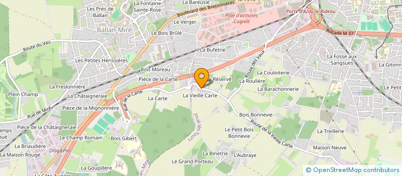 localisation de l'entreprise SAVOIR FAIRE FENETRES à JOUE-LES-TOURS