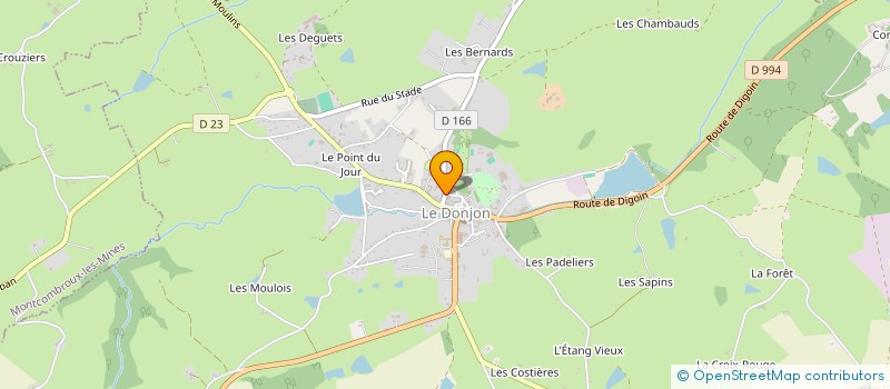 localisation de l'entreprise SAVOIR VETERINAIRE  LE DONJON