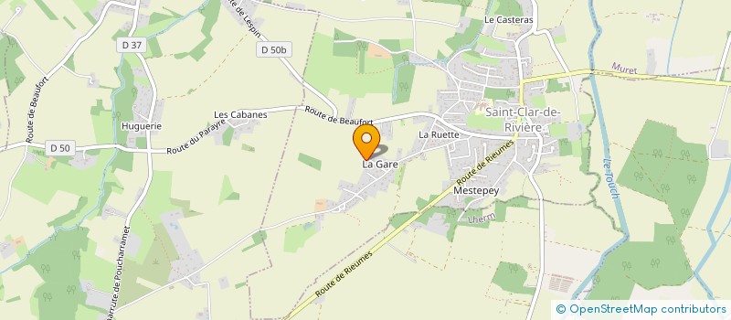 localisation de l'entreprise SAVOIRIA HAUTE-GARONNE  SAINT-CLAR-DE-RIVIERE