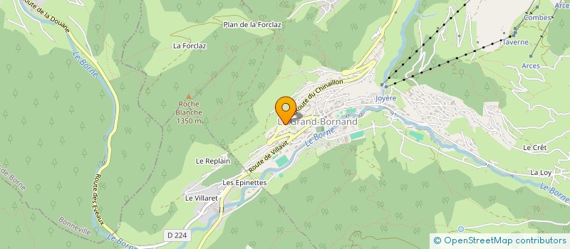 localisation de l'entreprise SAVOPRO à LE GRAND-BORNAND