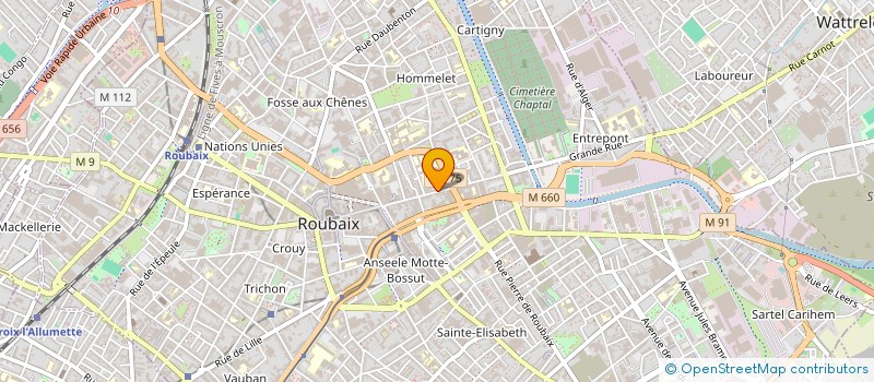 localisation de l'entreprise SAVORYM  ROUBAIX