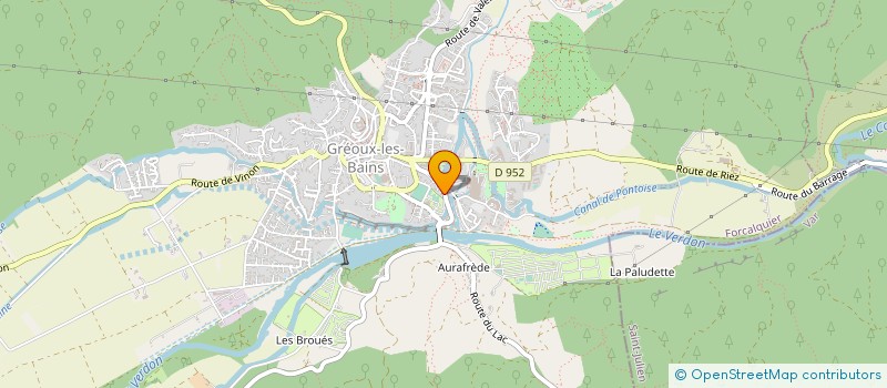 localisation de l'entreprise SAVOURE PERE ET FILS à GREOUX-LES-BAINS