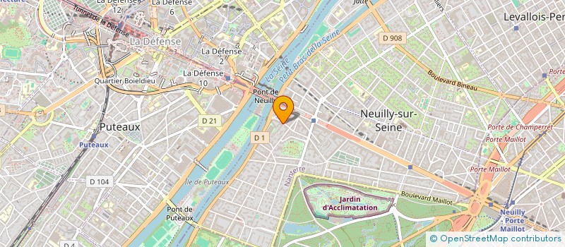 localisation de l'entreprise SAVOURER. à NEUILLY-SUR-SEINE