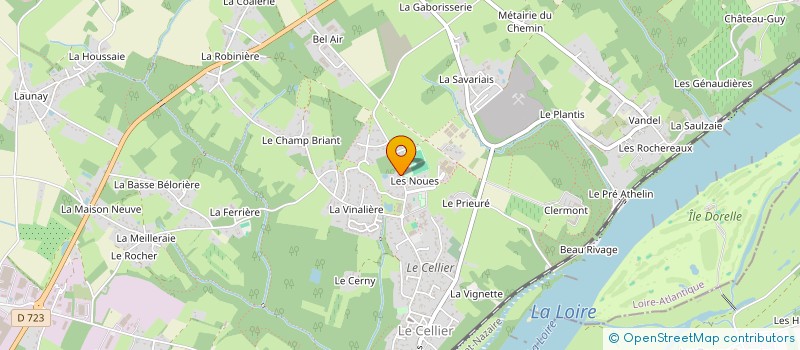 localisation de l'entreprise SAVOURET à LE CELLIER