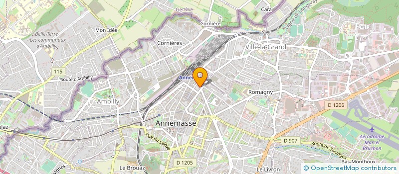 localisation de l'entreprise SAVOY PUBLICITE SA à ANNEMASSE