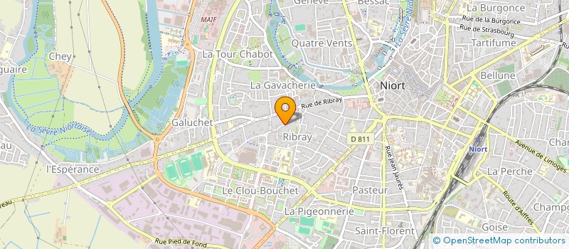 localisation de l'entreprise SAVP  NIORT