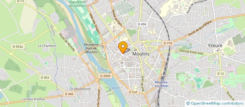 localisation de l'entreprise SAVRY à MOULINS