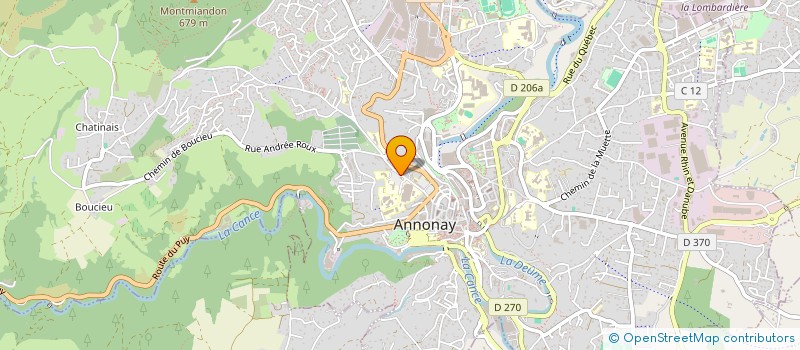 localisation de l'entreprise SAVS MULTI HANDICAP LA CALADE à ANNONAY