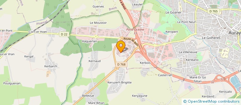 localisation de l'entreprise SAVTY à AURAY