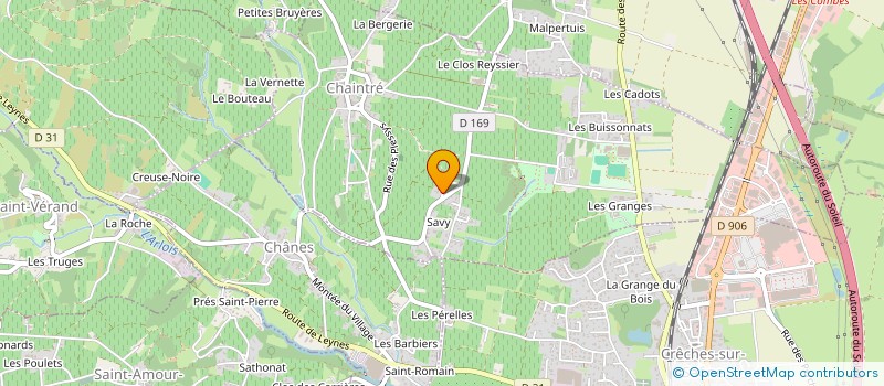 localisation de l'entreprise SAVYMETAL à CHAINTRE