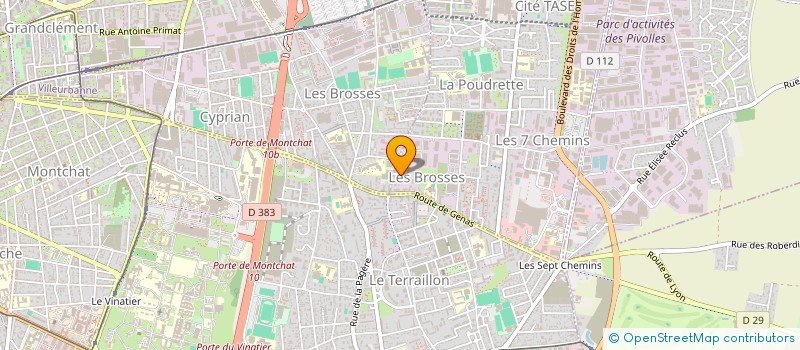 localisation de l'entreprise SAW IMMO  VAULX-EN-VELIN