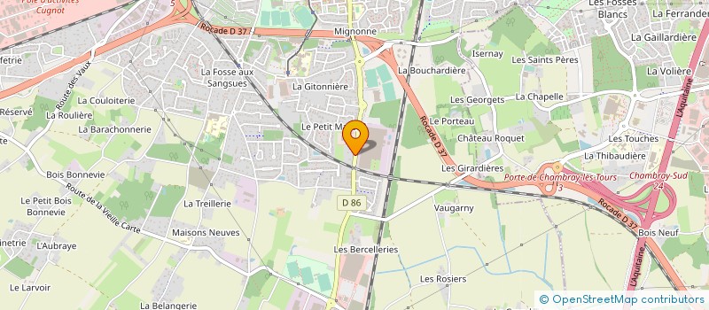 localisation de l'entreprise SAWA  JOUE-LES-TOURS