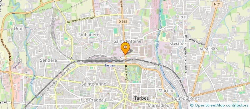 localisation de l'entreprise SAWADE  TARBES