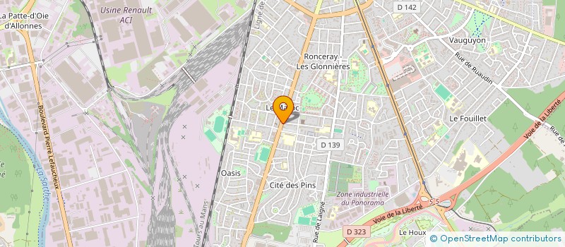 localisation de l'entreprise SAWALAND  LE MANS