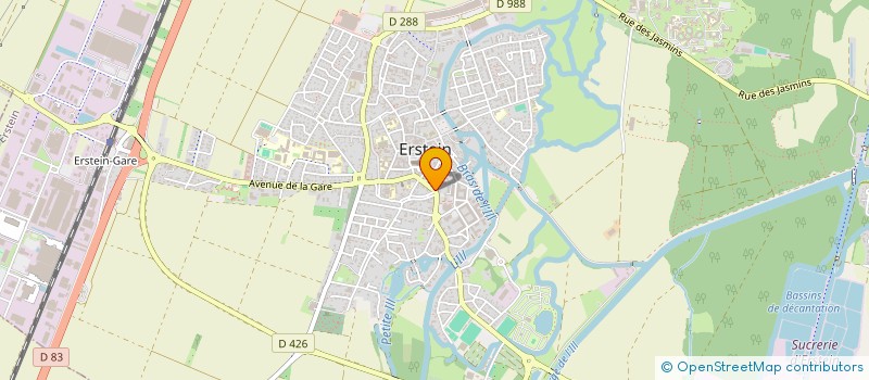 localisation de l'entreprise SAWARA à ERSTEIN