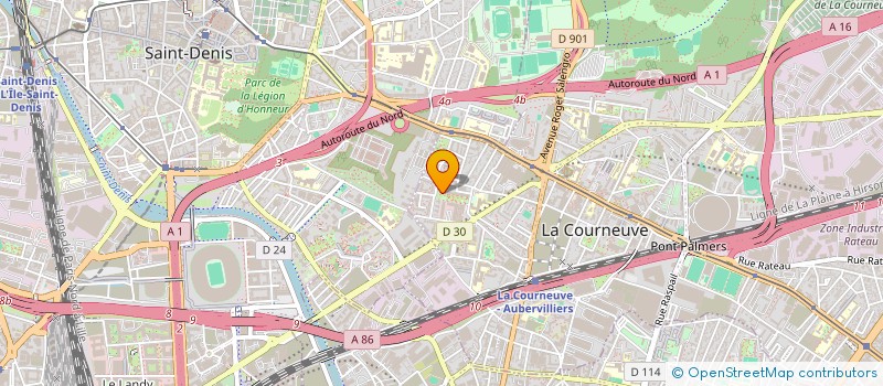 localisation de l'entreprise SAWAS à LA COURNEUVE