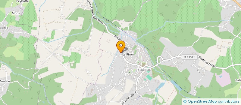 localisation de l'entreprise SAWASDEE-PIRON  SADIRAC