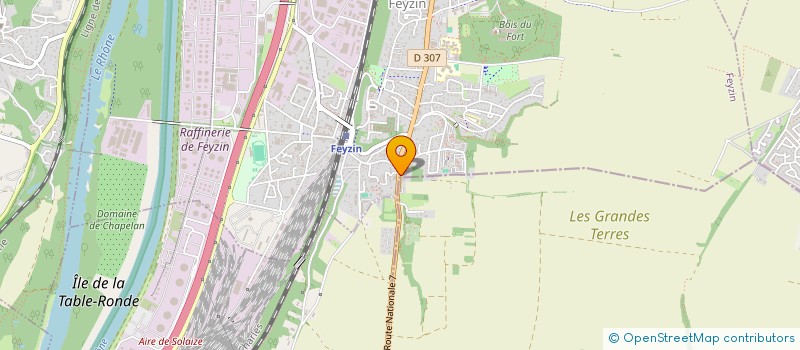 localisation de l'entreprise SAWEL  FEYZIN