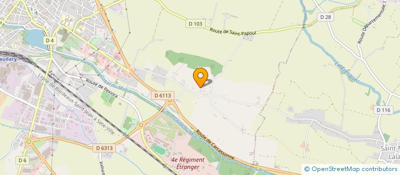 localisation de l'entreprise SAWSAKI  CASTELNAUDARY