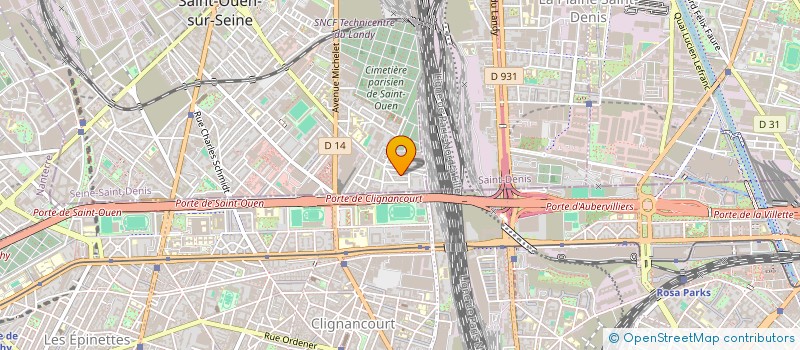 localisation de l'entreprise SAWTI à SAINT-OUEN-SUR-SEINE