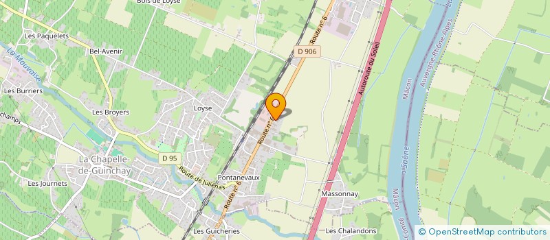 localisation de l'entreprise SAX'INVEST  LA CHAPELLE-DE-GUINCHAY