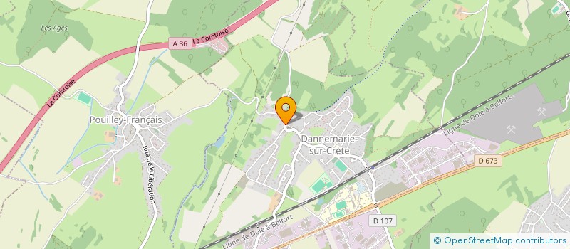 localisation de l'entreprise SAXA  DANNEMARIE-SUR-CRETE