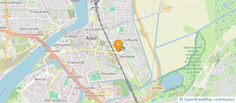localisation de l'entreprise SAXEL à ARLES