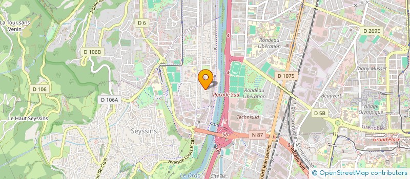 localisation de l'entreprise SAXEUS INVEST à SEYSSINS