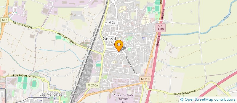 localisation de l'entreprise SAXO  GERZAT