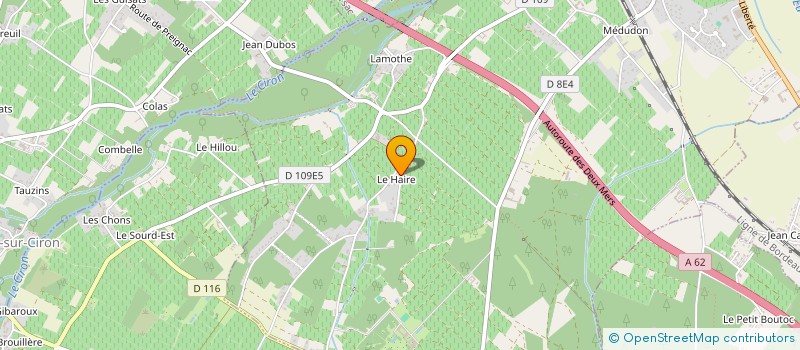 localisation de l'entreprise SAXO  LEOGEATS