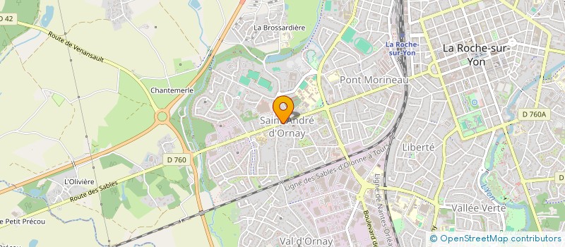 localisation de l'entreprise SAY COM à LA ROCHE-SUR-YON