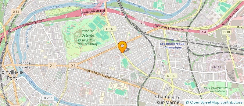localisation de l'entreprise SAYAPHARM à CHAMPIGNY-SUR-MARNE